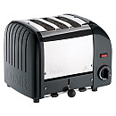 Dualit - Mattsvart - Classic 3 skivor med toastgaller Dualit - Mattsvart - Classic 3 skivor med toastgaller