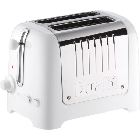 Dualite - lite brödrost 2-skivor Blank Vit