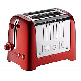 Brödrost Dualit - Röd - Lite 2 skivor & Robust konstruktion Brödrost Dualit - Röd - Lite 2 skivor & Robust konstruktion