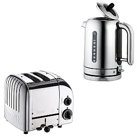 Paket Dualit - Classic Rostfri - Brödrost 2 skivor + Vattenkokare 1,7 L
