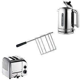 Paket Dualit - Classic Rostfri - Brödrost  + Vattenkokare + Toastgaller