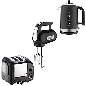 Paket Dualit - Classic Svart - Brödrost, + Vattenkokare + Elvisp