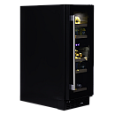 Dunavox - FLOW 17 - Dubbel zon, Underbänk, 17 flaskor, Svart