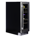 Dunavox - FLOW 17 - Dubbel zon, Underbänk, 17 flaskor, Rostfri