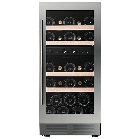 Dunavox - FLOW 32D - Dubbel zon, 32 flaskor, Rostfri