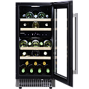 Dunavox - FLOW 32D - Dubbel zon, 32 flaskor, Rostfri