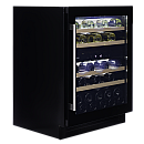 Dunavox - FLOW 39 - Dubbel zon, 39 flaskor, Svart Dunavox - FLOW 39 - Dubbel zon, 39 flaskor, Svart