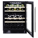 Dunavox - FLOW 39 - Dubbel zon, 39 flaskor, Svart Dunavox - FLOW 39 - Dubbel zon, 39 flaskor, Svart