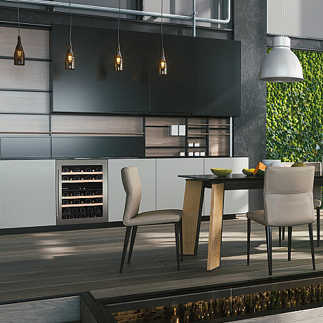 Dunavox - FLOW 39 - Dubbel zon, 39 flaskor, Rostfri