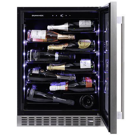 Dunavox - SERA 40 - För Champagne, Enkelzon, 40 flaskor, Rostfri