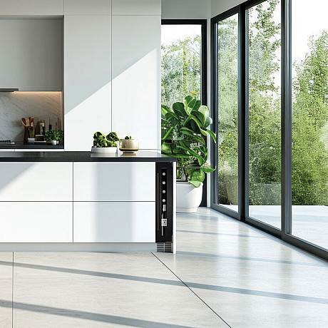 Dunavox - FLOW 8 - Enkelzon, Underbänk, 9 flaskor, Svart