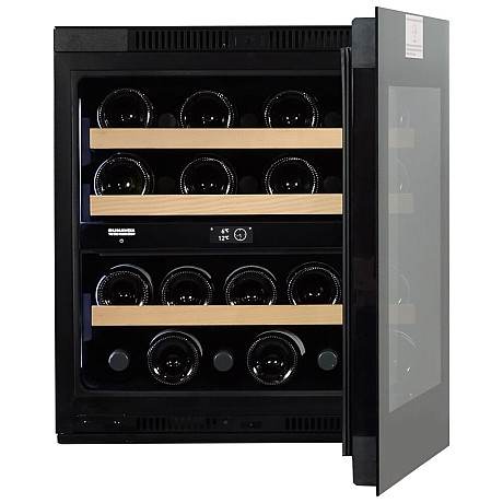 Dunavox - NOBLE 25 - Dubbel zon, 25 flaskor, Svart