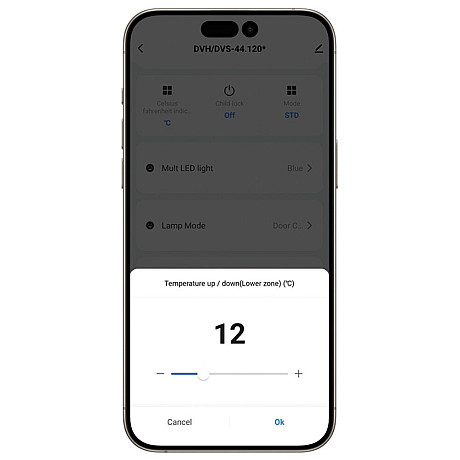 Dunavox - NOBLE 32 - Push2Open, Dubbel zon, 32 flaskor, Svart