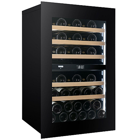 Dunavox - NOBLE 44 - Dubbel zon, 44 flaskor, Svart