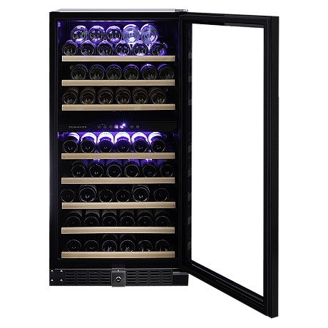 Dunavox - GRANDE 94 - Dubbel zon, 94 flaskor, Svart