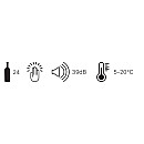 Dunavox - BALANCE 24 TO - Svart, 45 cm, LED, Tyst drift