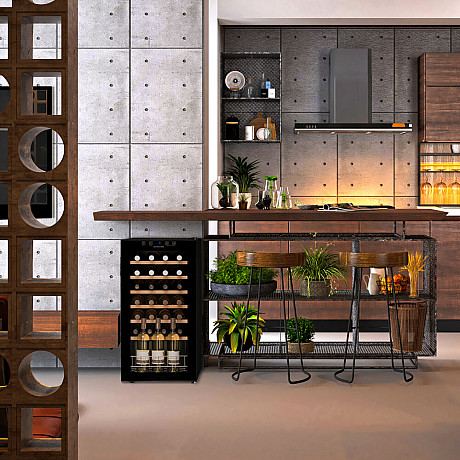 Dunavox - HOME 28 - Enkelzon, 28 flaskor, Svart