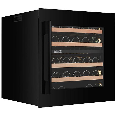 Dunavox - JOY 26 - Dubbel zon, 26 flaskor, Svart