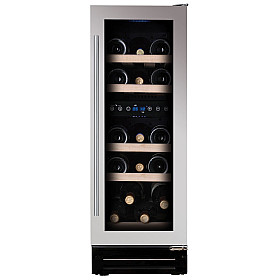 Vinkyl inbyggnad Dunavox - FLOW 17 - Dubbel zon, Underbänk, 17 flaskor, Rostfri