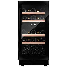 Fristående vinkyl Dunavox - FLOW 32D - Dubbel zon, 32 flaskor, Svart