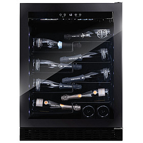 Vinkyl inbyggnad Dunavox - SERA 40 - För Champagne, Enkeldzon, 40 flaskor, Svart