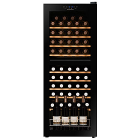 Fristående vinkyl Dunavox - HOME 50 - Dubbel zon, 54 flaskor, Infällt handtag