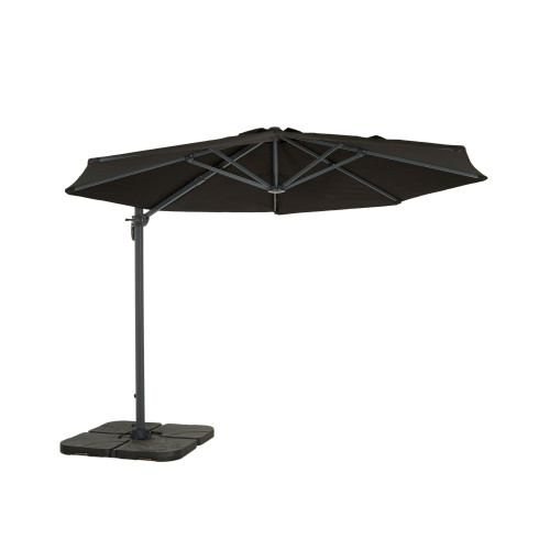 Easy living - Tobago parasoll svart - snabb leverans