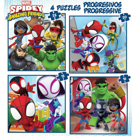 Educa - SpideyandAmazing Friends pussel 12-16-20-25 bitar Educa - SpideyandAmazing Friends pussel 12-16-20-25 bitar