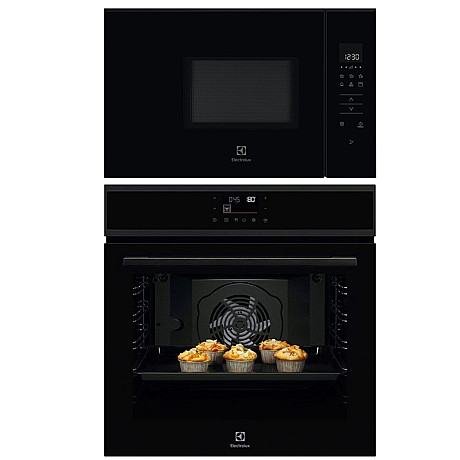 Electrolux - COPP22B-KMFD172NB - SteamBake ugn & Touch-mikro 37.1 cm höjd