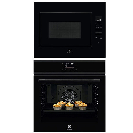 Electrolux - COPP22B-KMFD264NB - SteamBake ugn & Touch-mikro 45.9 cm höjd