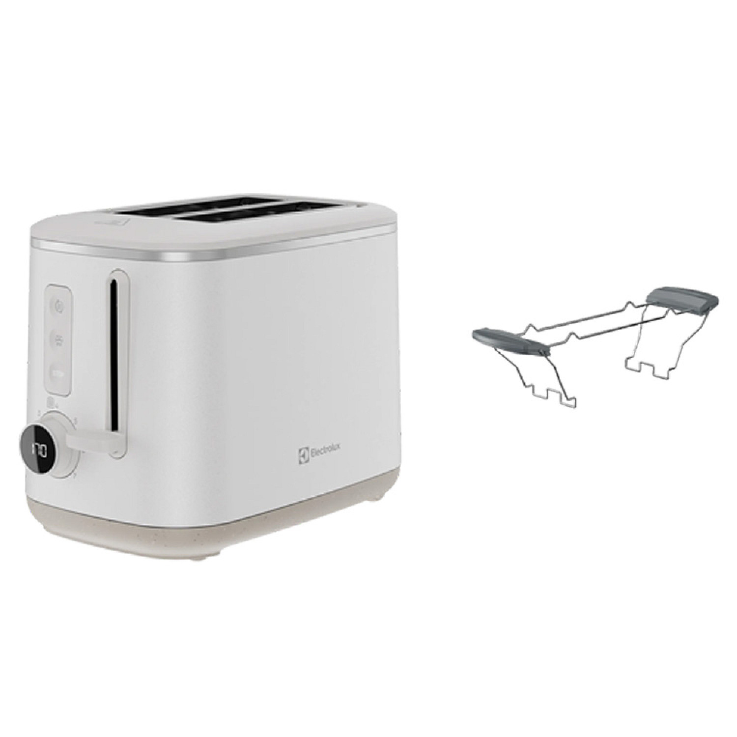Electrolux brödrost e6t1-4sw - nordic timeless collection, vit