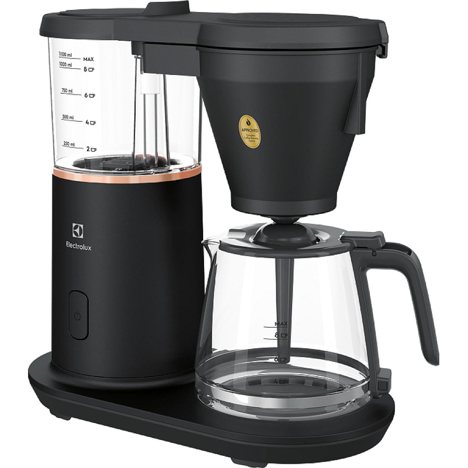 Electrolux kaffebryggare e7cm1-2gb - explore 7,  granite black och koppar