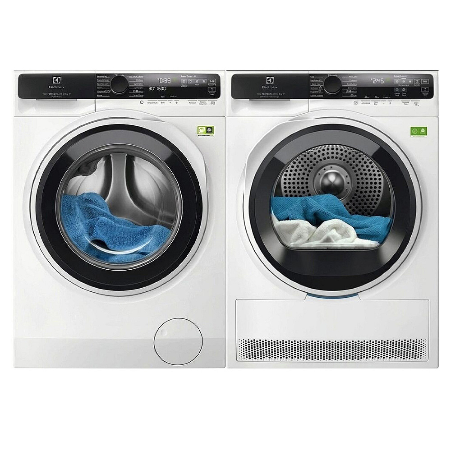 Electrolux paket tv&auml;ttmaskin och torktumlare efi953sy6s-edi953s97z