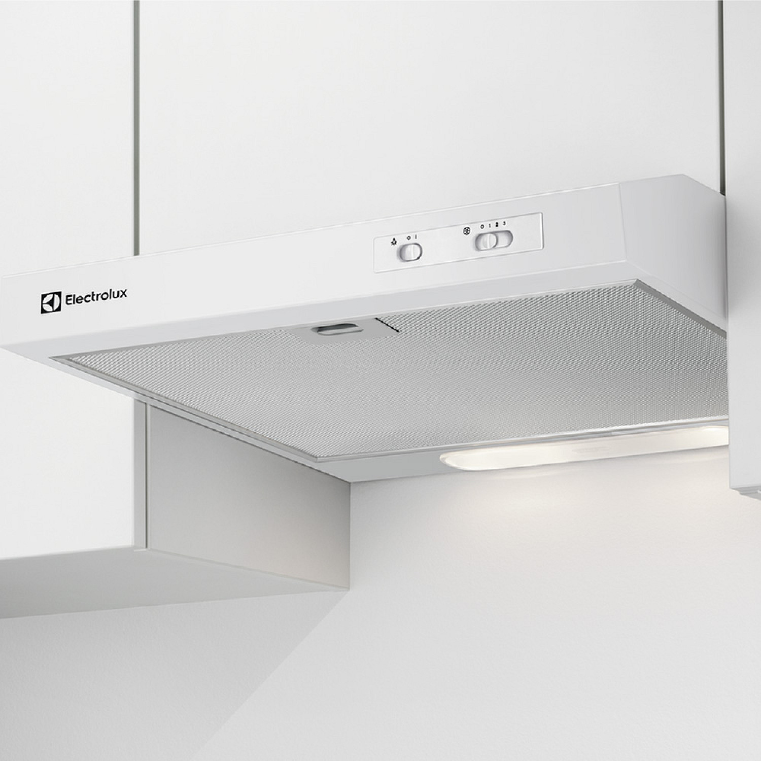 Electrolux underbyggnadsfläkt efu216w fläkt 60 cm led-belysning