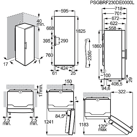 Electrolux - ERS3DE39X Kylskåp DynamicAir Fuktighetskontroll