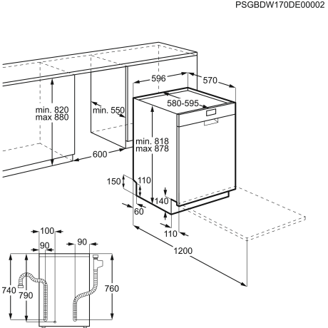 Electrolux - ESF5545LOW - AirDry & GlassCare - Passar IKEA Metod Electrolux - ESF5545LOW - AirDry & GlassCare - Passar IKEA Metod