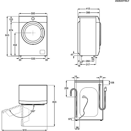 Electrolux - EW6S5426E6 - Energibesparande, Slim 38cm