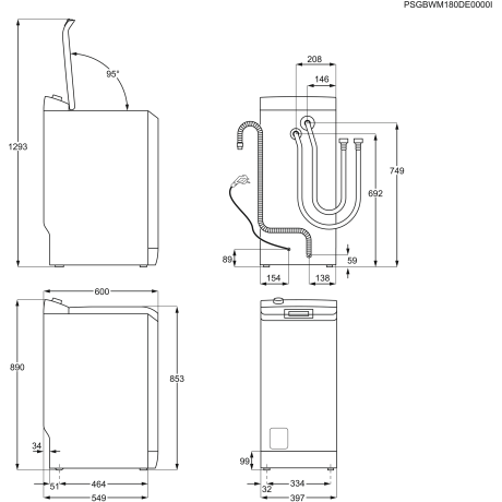 Electrolux - EWT1266AOW Electrolux - EWT1266AOW