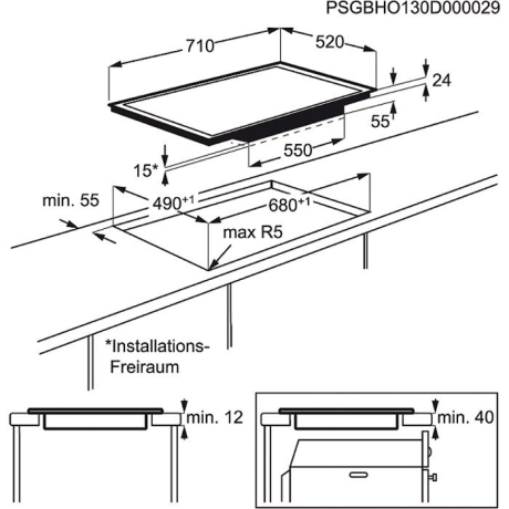 Electrolux - HOB750F Electrolux - HOB750F