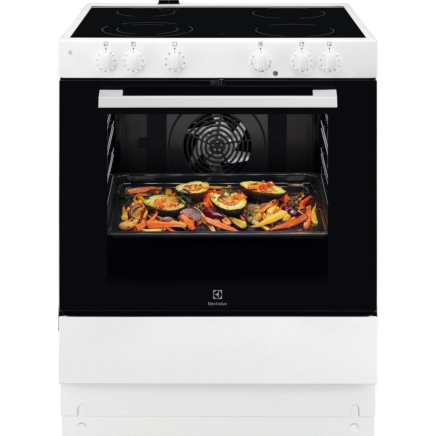 Electrolux glaskeramikspis lkc74000sw - hällkontroll med vred