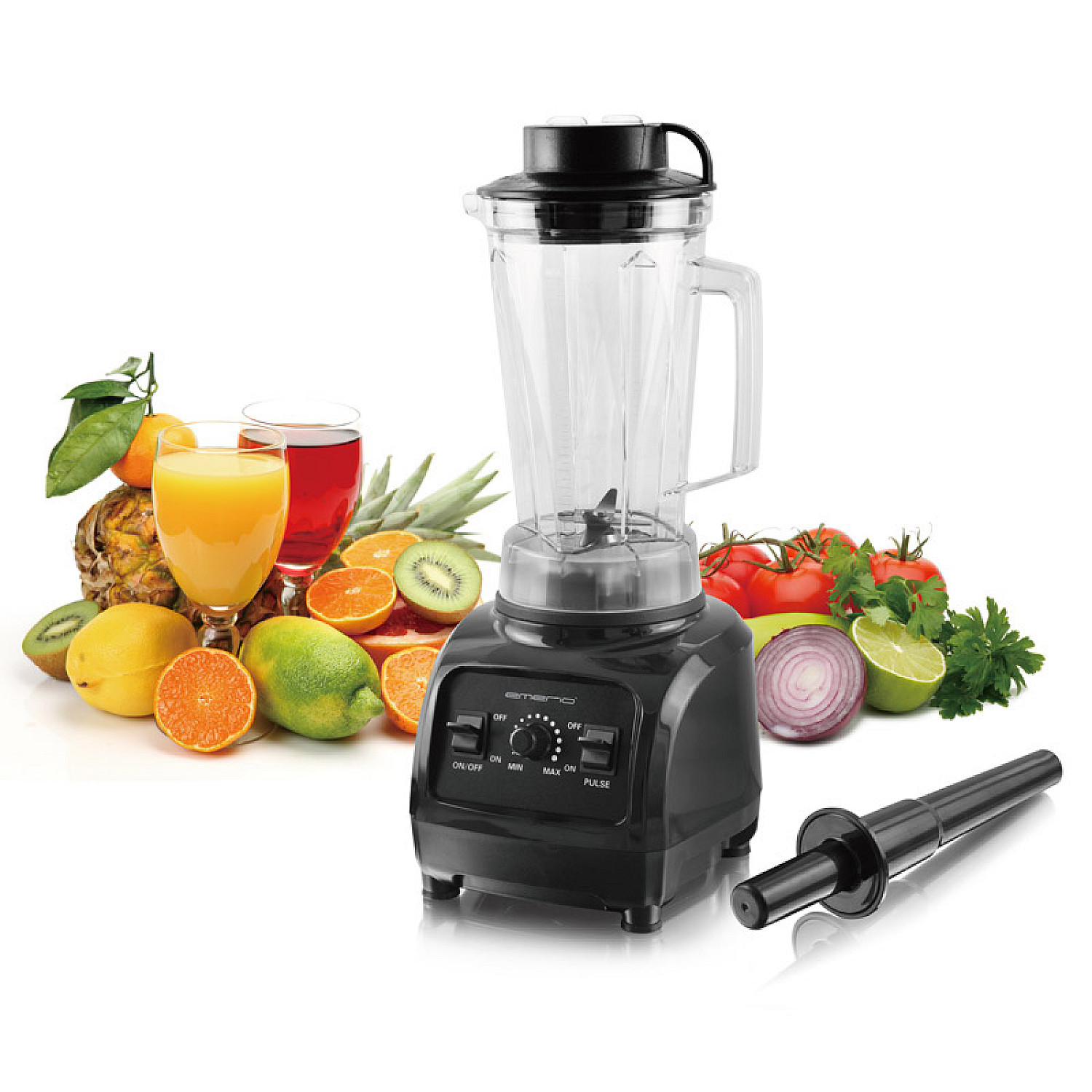 Emerio mixer pbl-108642 professionell mixer rostfritt stål
