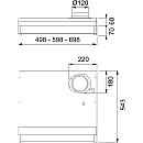 Franke - Spiskåpa Safe Spirit 1221B-12S 50cm Låg, Vit