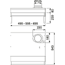 Franke - Spiskåpa Classic 1222A-10 lägenhet Hög 70cm