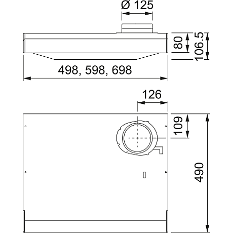 Franke - Spisfläkt Classic Non-Stop 1261A-60 60cm, Vit