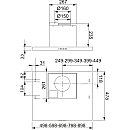Franke - Spisfläkt F600 HE 80cm, Rostfri