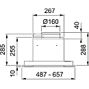 Franke - Spiskåpa 622-14 49 , Rostfri