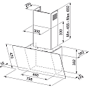Franke - Spisfläkt AQ Sense Vertical vägghängd 90cm, Svart