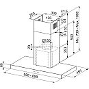 Franke - Spisfläkt Crystal Touch vägghängd 90cm, Rostfri
