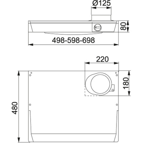 Franke - F215 60cm Vit Franke - F215 60cm Vit