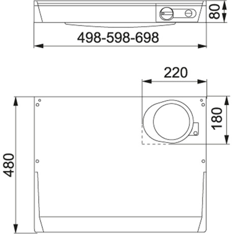 Franke - F231 70cm Vit Franke - F231 70cm Vit